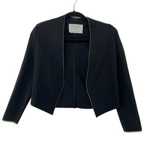 MM LaFleur Black Open Front Jacket Size Medium
